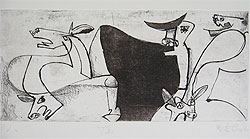 gattocavallo, illustrazione di mirta caccaro