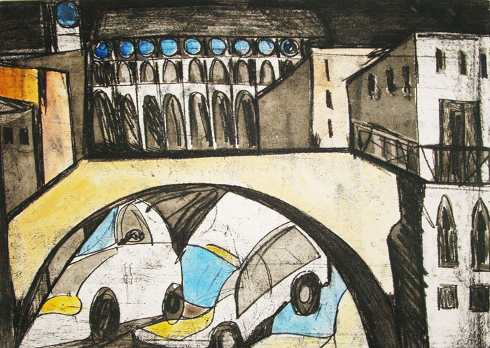 illustrazioni, pianeta asfalto